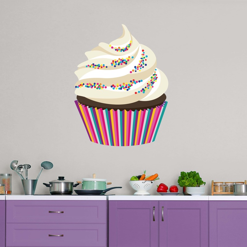 Cupcake: Illustrated – Removable Vinyl Decal