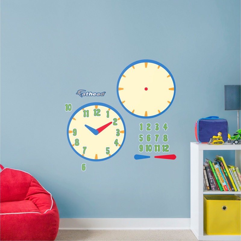 Learning Time Clock – Removable Dry Erase Vinyl Decal