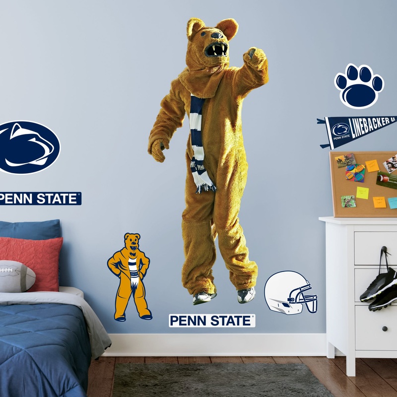 Nittany Lion Mascot – RealBig Collection – Official NCAA – Penn State Nittany Lions – Reusable Vinyl Wall Decals