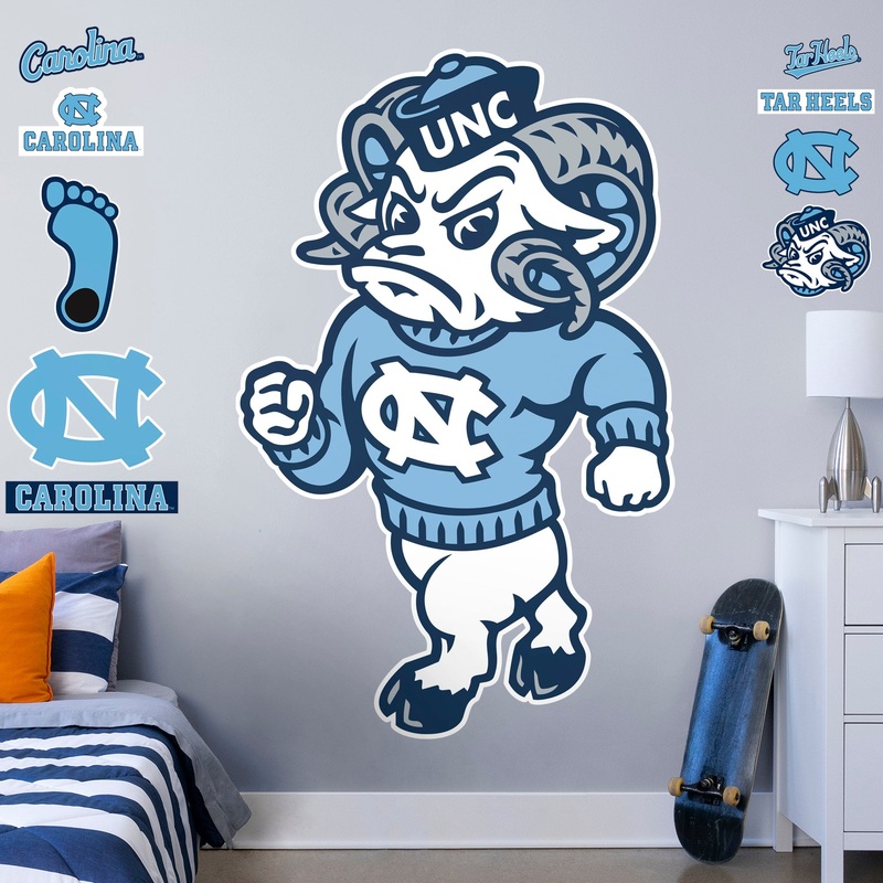 Rameses Mascot – RealBig Collection – Official NCAA – North Carolina Tar Heels – Reusable Vinyl Wall Decals