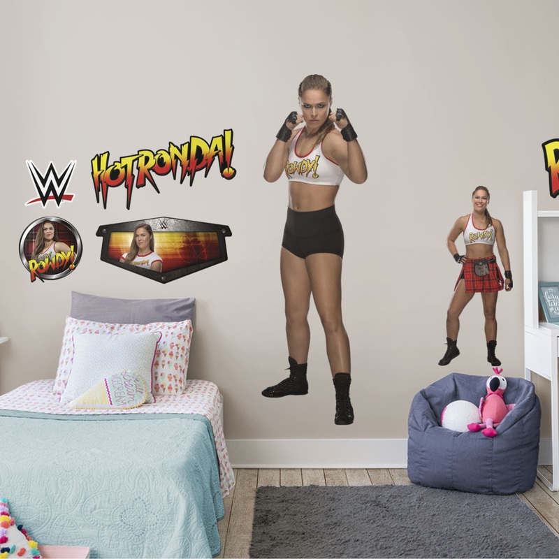 Ronda Rousey – RealBig Collection – Official WWE – Reusable Vinyl Wall Decals
