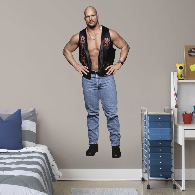 Stone Cold Steve Austin – RealBig Collection – Official WWE – Reusable Vinyl Wall Decals