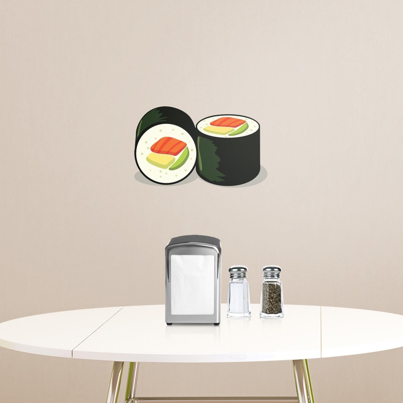 Sushi Roll: Illustrated – Removable Vinyl Decal