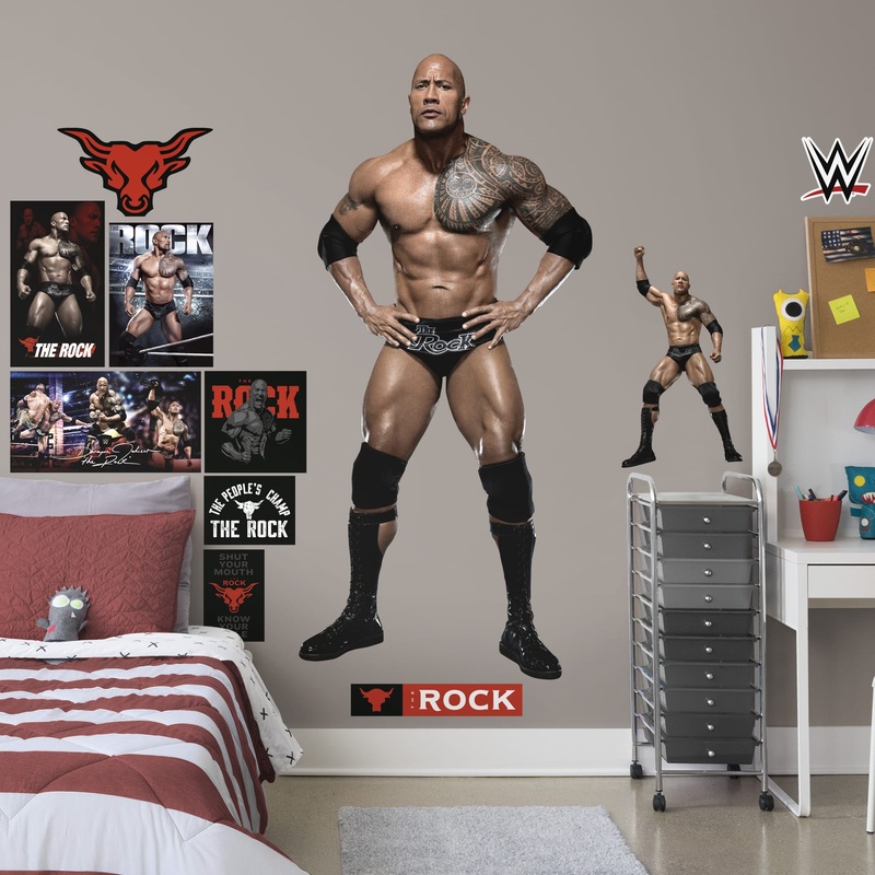 The Rock – RealBig Collection – Official WWE – Reusable Vinyl Wall Decals #1