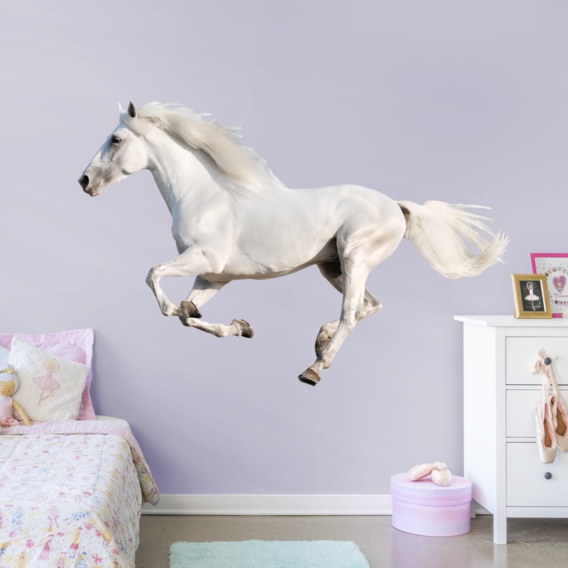 White Horse Running – Removable Vinyl Decal