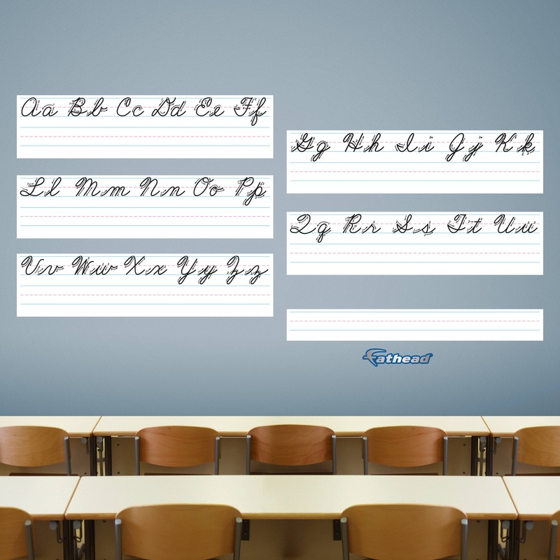 Handwriting Guide: Cursive – Removable Dry Erase Vinyl Decal