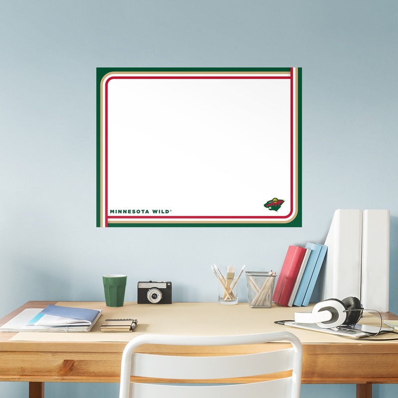 Minnesota Wild – Dry Erase Whiteboard – Official NHL – Reusable Vinyl Wall Decal