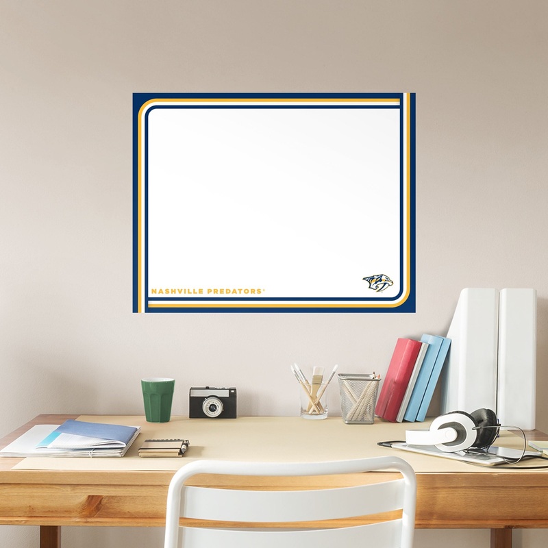 Nashville Predators – Dry Erase Whiteboard – Official NHL – Reusable Vinyl Wall Decal