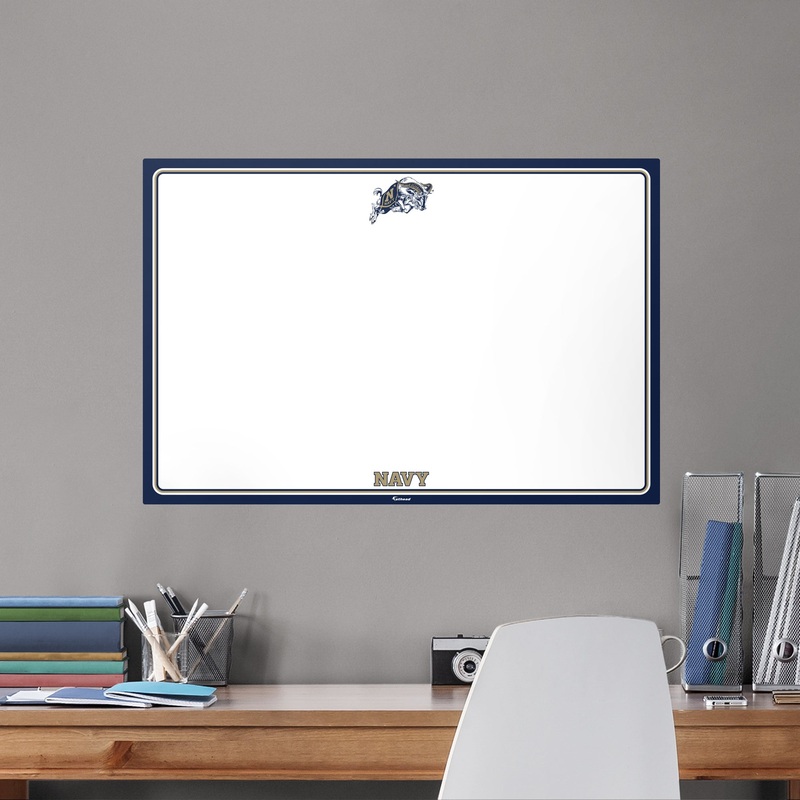 Navy Midshipmen – Dry Erase Whiteboard – Official NCAA – Reusable Vinyl Wall Decal