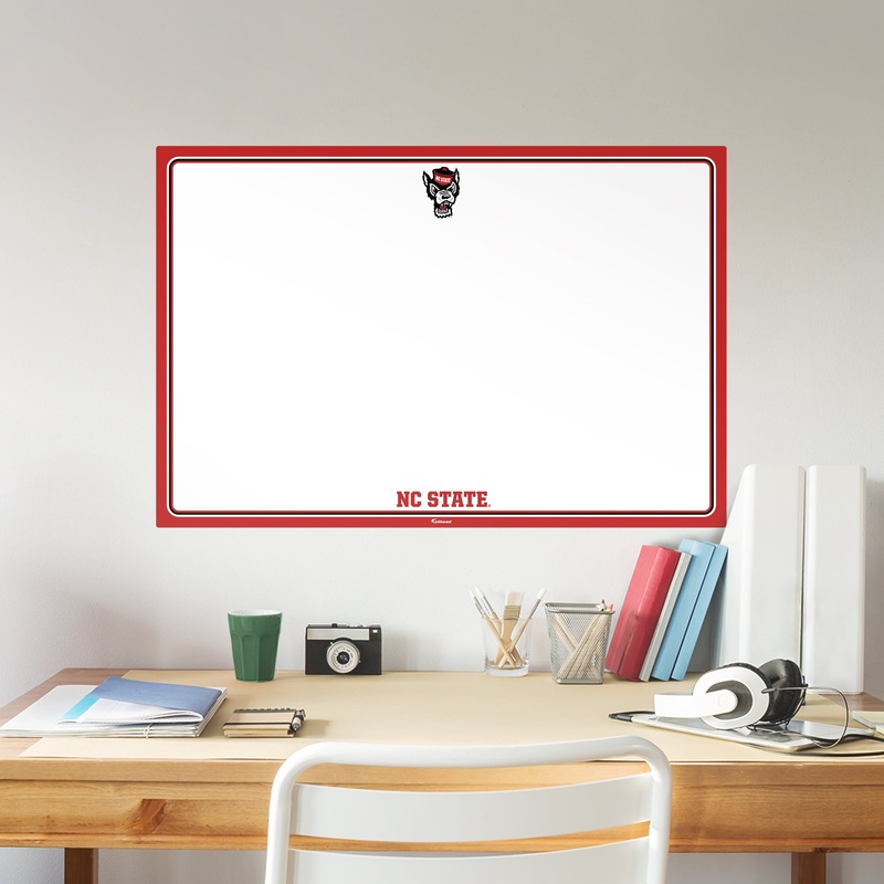 North Carolina State Wolfpack – Dry Erase Whiteboard – Official NCAA – Reusable Vinyl Wall Decal
