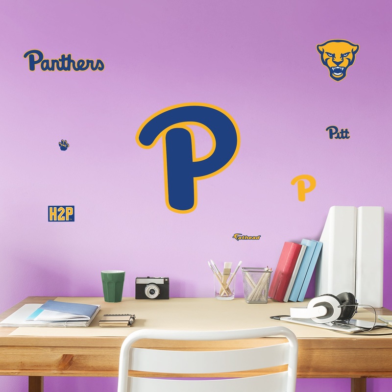 Pittsburgh Panthers: Secondary Logo – Officially Licensed Removable Wall Decal