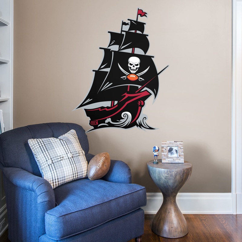 Tampa Bay Buccaneers – RealBig Pirate Ship Logo Collection – Official NFL – Reusable Vinyl Wall Decals #2