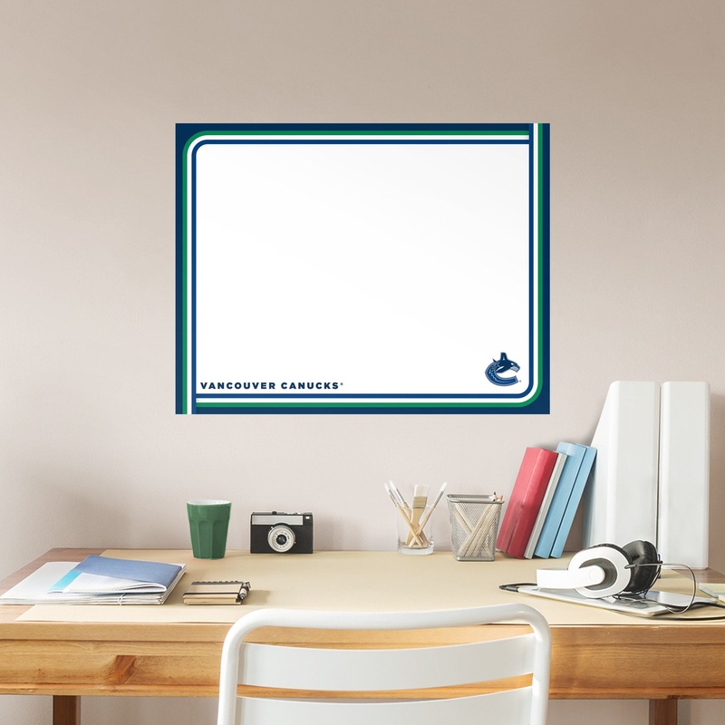 Vancouver Canucks – Dry Erase Whiteboard – Official NHL – Reusable Vinyl Wall Decal