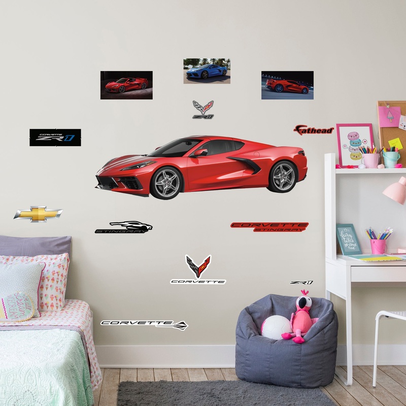 Chevrolet Corvette Red Stingray: Officially Licensed GM Removable Wall Decal