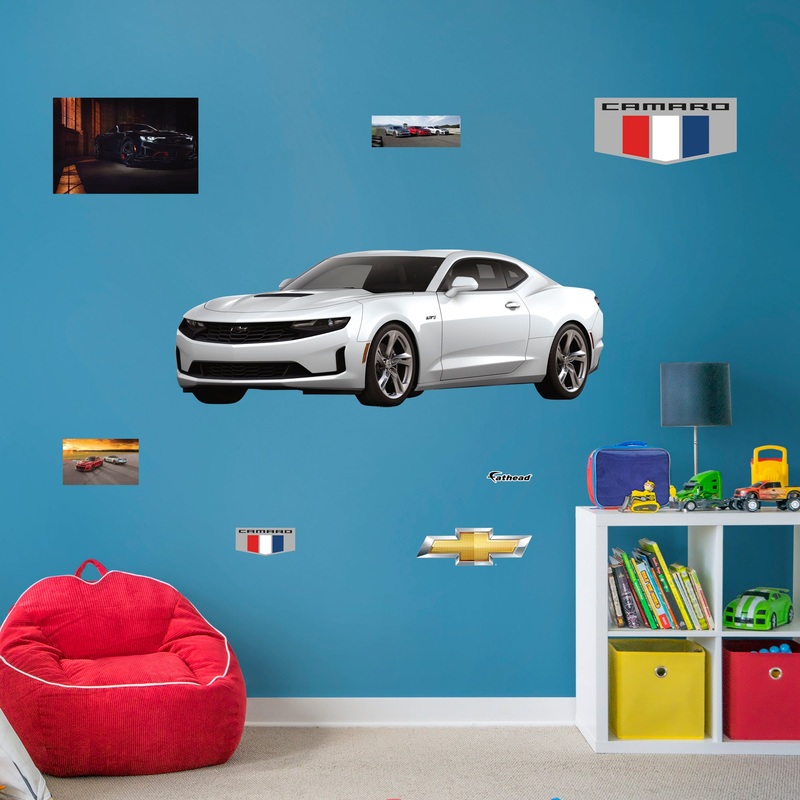 Chevrolet White Camaro: Officially Licensed GM Removable Wall Decal