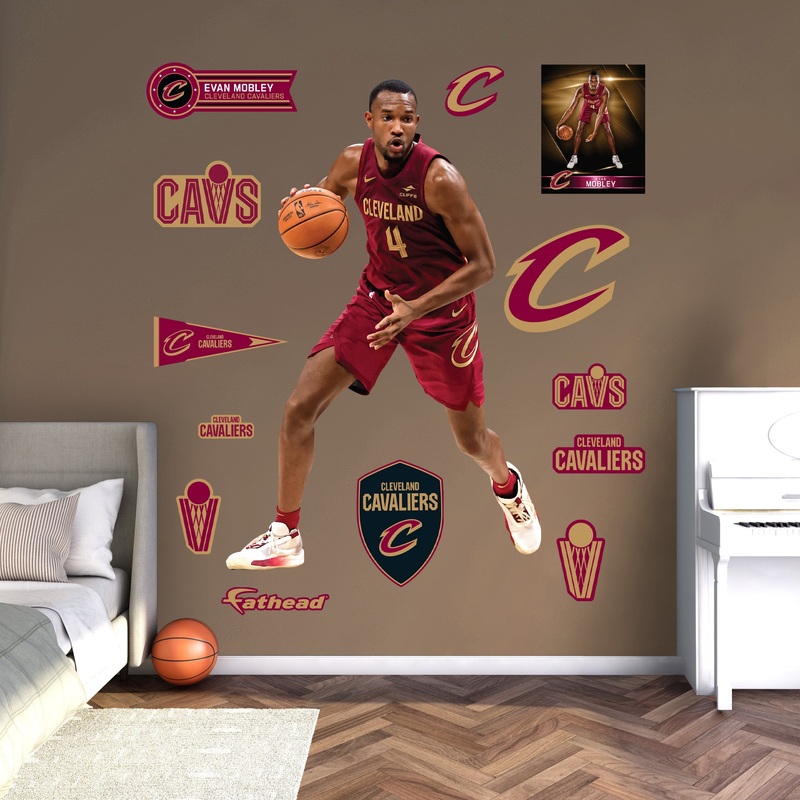 Evan Mobley – RealBig Collection – Official NBA – Cleveland Cavaliers – Reusable Vinyl Wall Decals #2