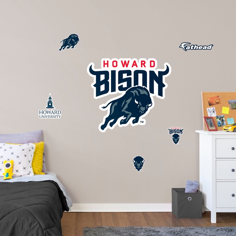 Howard University – RealBig Logo Collection – Official NCAA – Reusable Vinyl Wall Decals #1