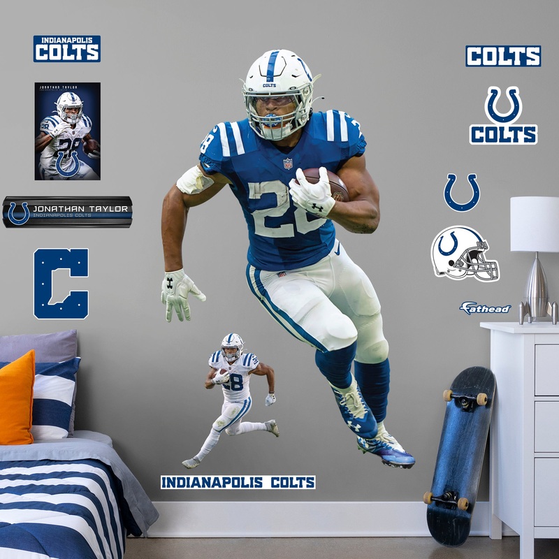 Jonathan Taylor – RealBig Collection – Official NFL – Indianapolis Colts – Reusable Vinyl Wall Decals #1