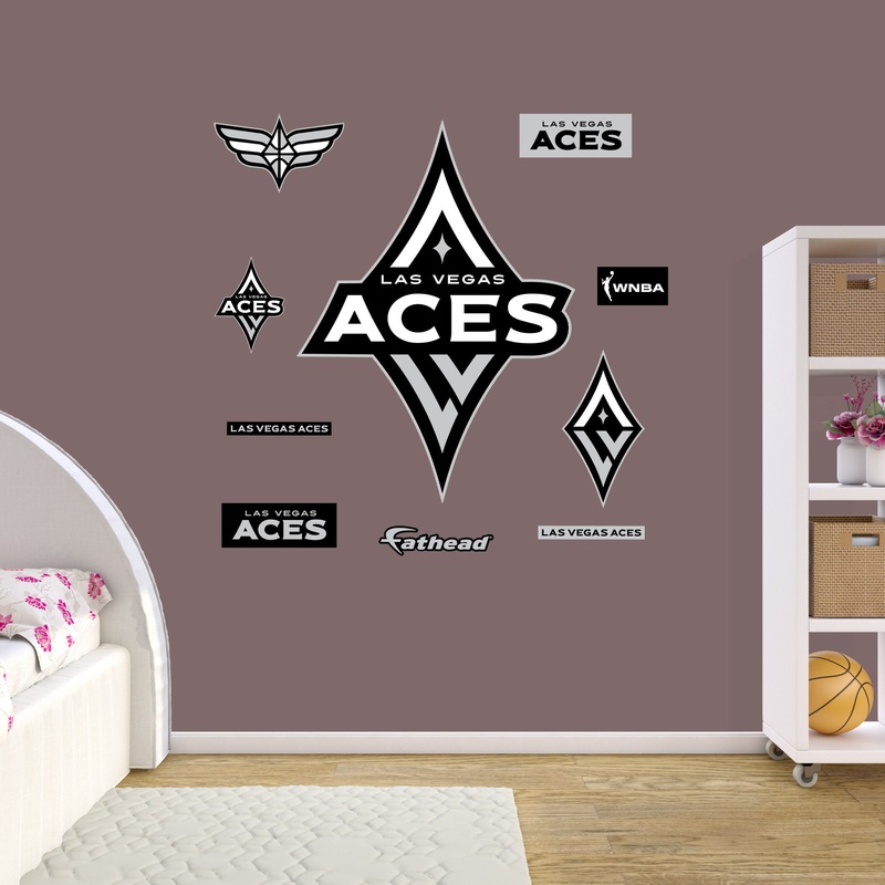 Las Vegas Aces – RealBig Logo Collection – Official WNBA – Reusable Vinyl Wall Decals