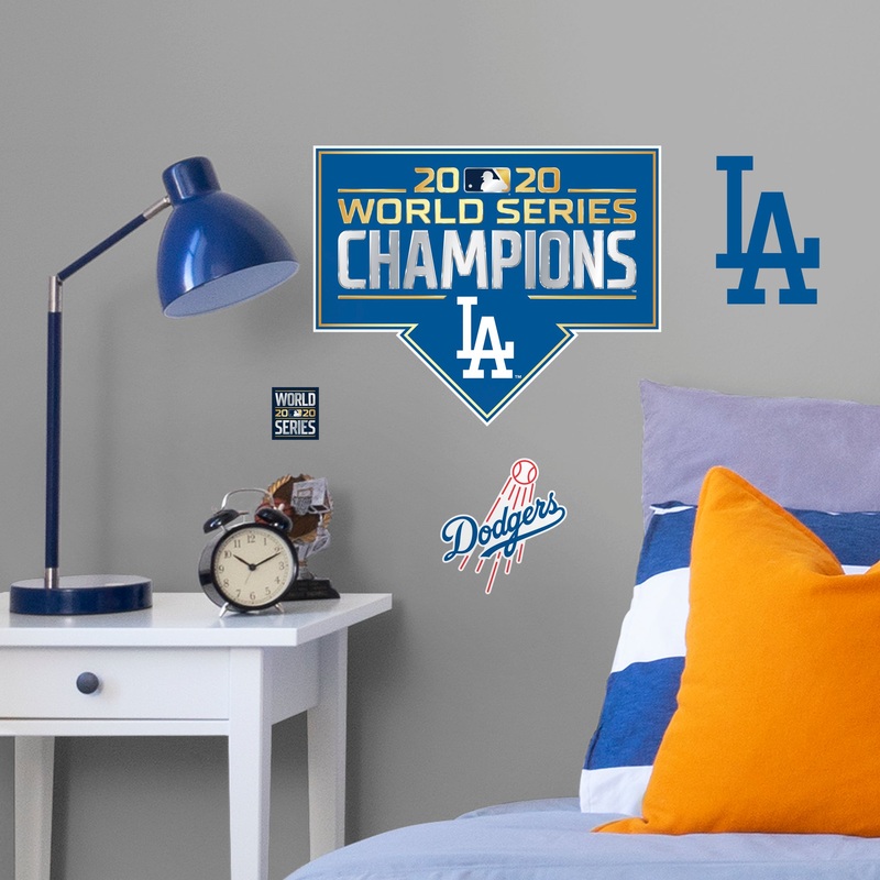 Los Angeles Dodgers – RealBig WS Champions Collection – Official MLB – Reusable Vinyl Wall Decals