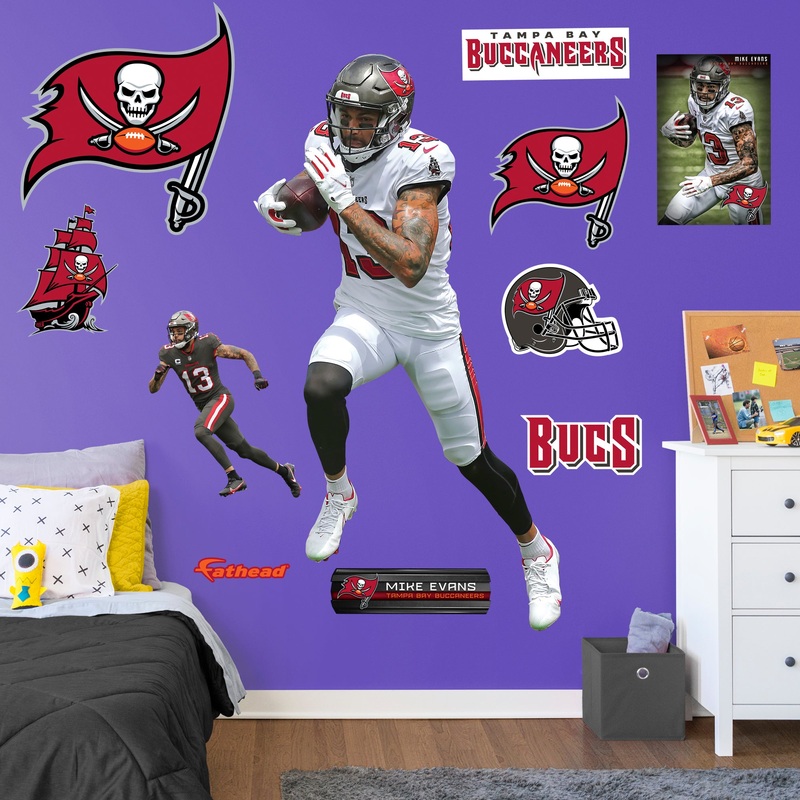 Mike Evans – RealBig Collection – Official NFL – Tampa Bay Buccaneers – Reusable Vinyl Wall Decals #1