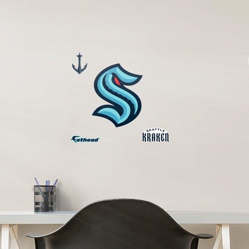 Seattle Kraken – RealBig Logo Collection – Official NFL – Reusable Vinyl Wall Decals
