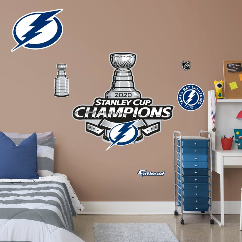 Tampa Bay Lightning – RealBig Stanley Championship Banner Collection – Official NHL – Reusable Vinyl Wall Decals