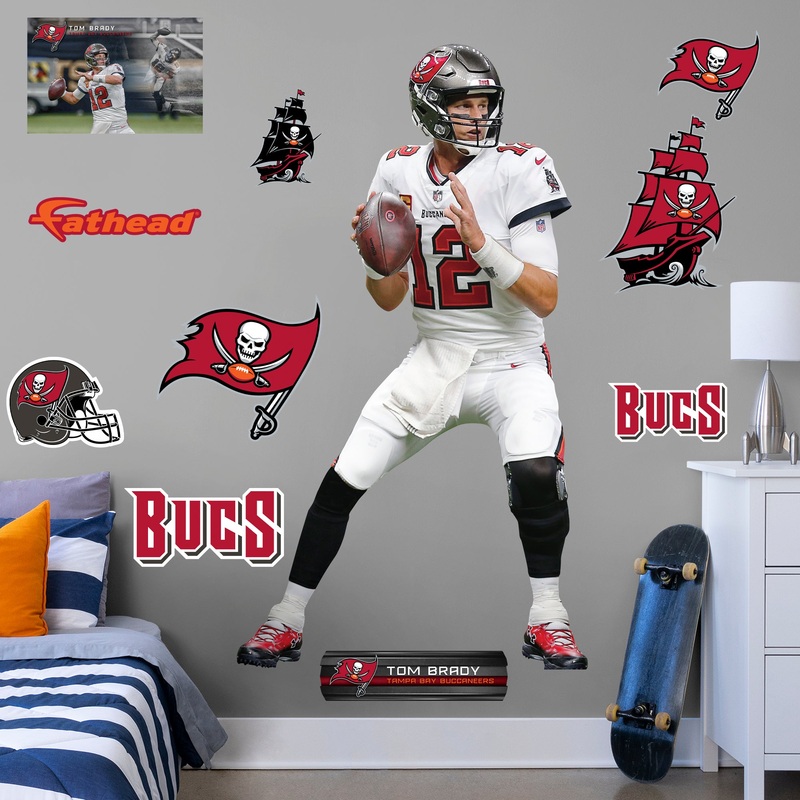 Tom Brady – RealBig Collection – Official NFL – Reusable Vinyl Wall Decals