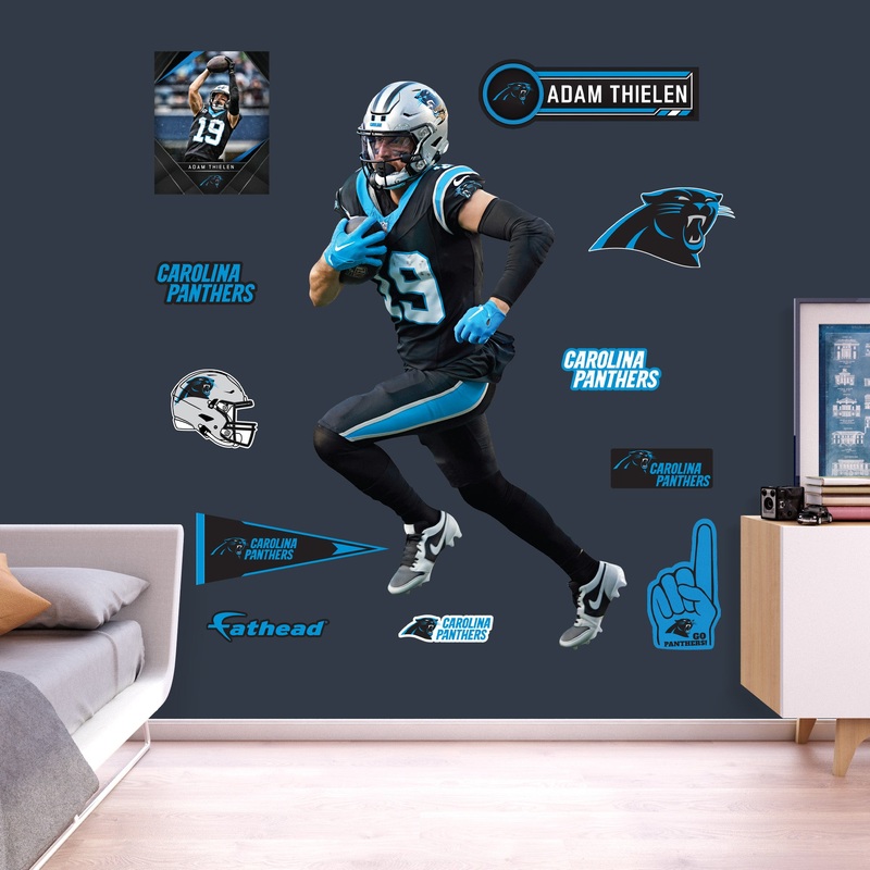 Adam Thielen – RealBig Collection – Official NFL – Carolina Panthers – Reusable Vinyl Wall Decals