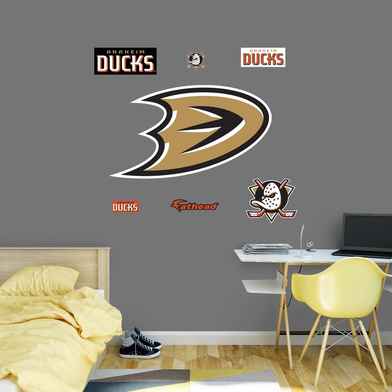 Anaheim Ducks – RealBig Secondary Logo Collection – Official NHL – Reusable Vinyl Wall Decals