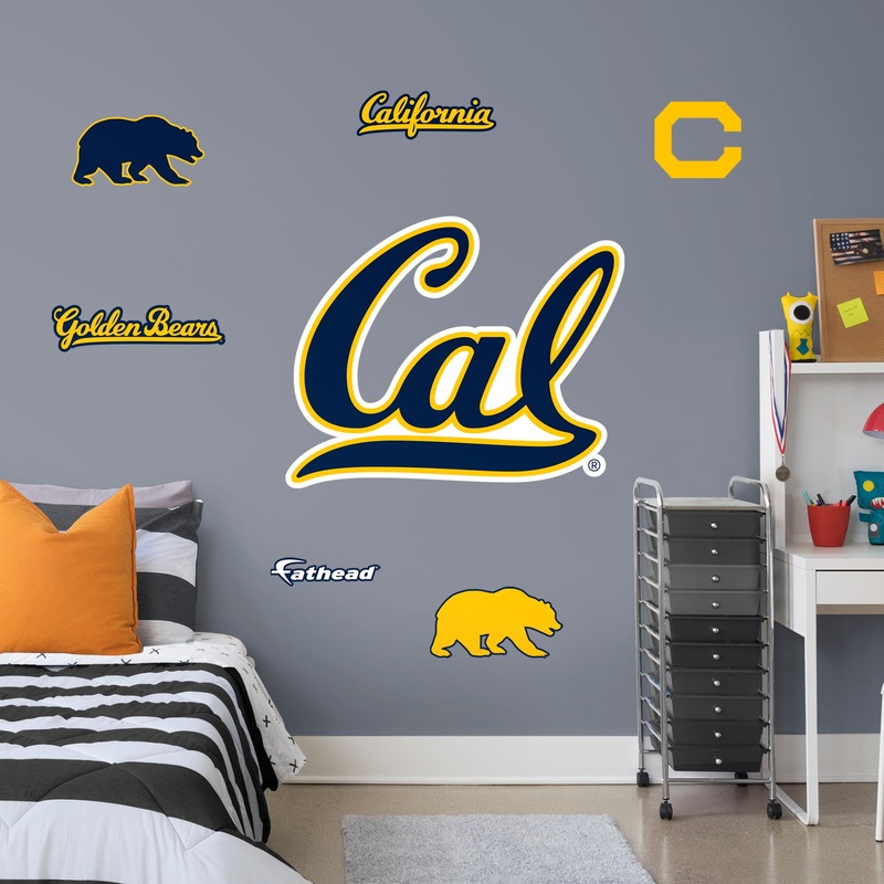 Cal Golden Bears – RealBig Logo Collection – Official NCAA – Cal Golden Bears – Reusable Vinyl Wall Decals