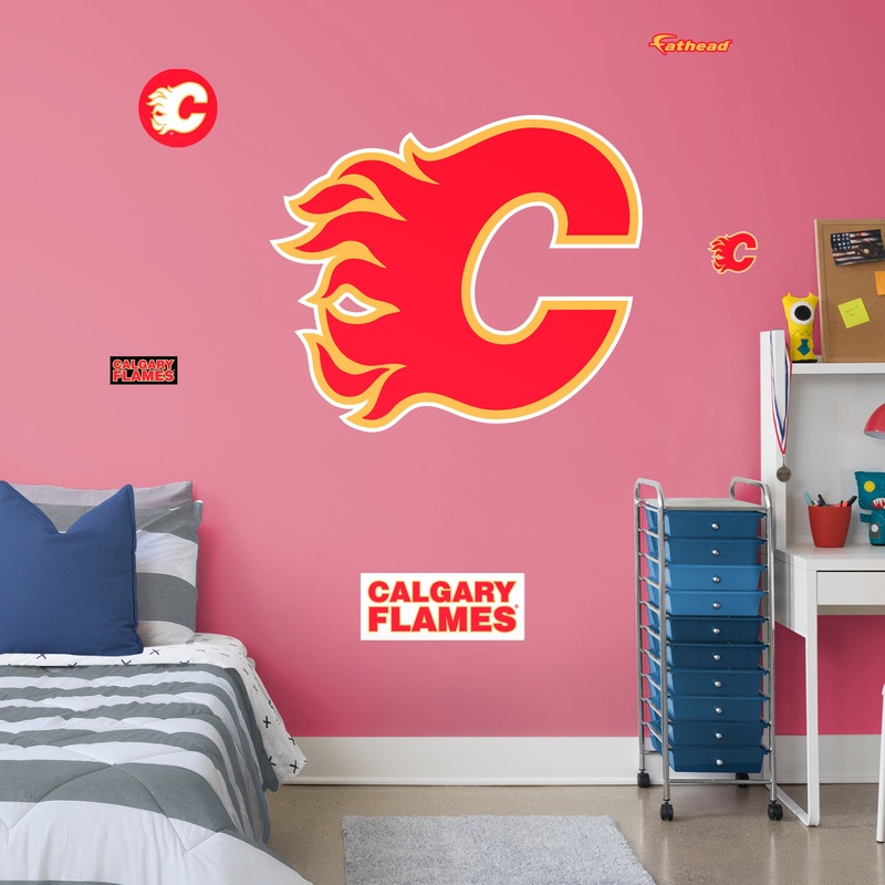 Calgary Flames – RealBig Logo Collection – Official NHL – Reusable Vinyl Wall Decals #2