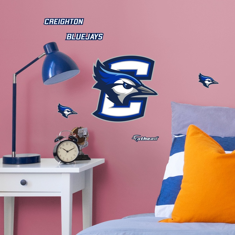 Creighton Bluejays – RealBig POD Teammate Logo Collection – Official NCAA – Creighton Bluejays – Reusable Vinyl Wall Decals