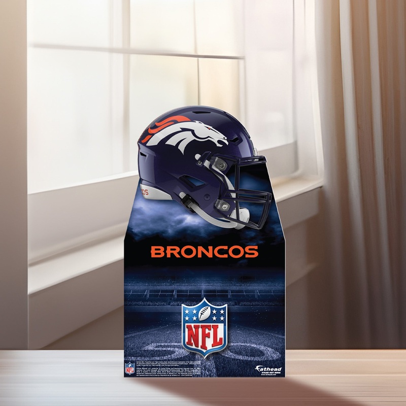 Denver Broncos Helmet – Mini Stand Out – Official NFL – Cardstock Cutout
