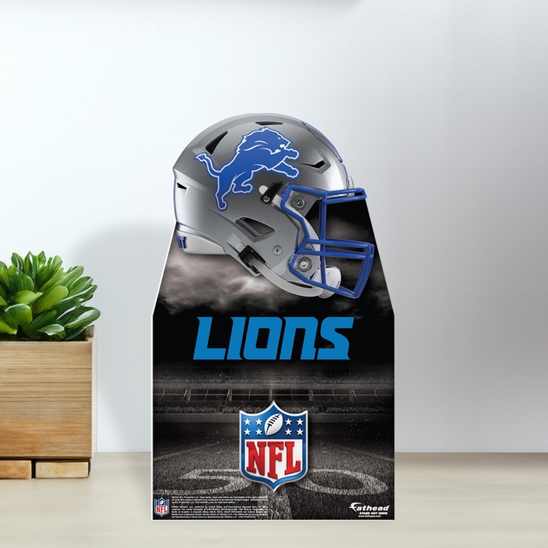 Detroit Lions Helmet – Mini Stand Out – Official NFL – Cardstock Cutout