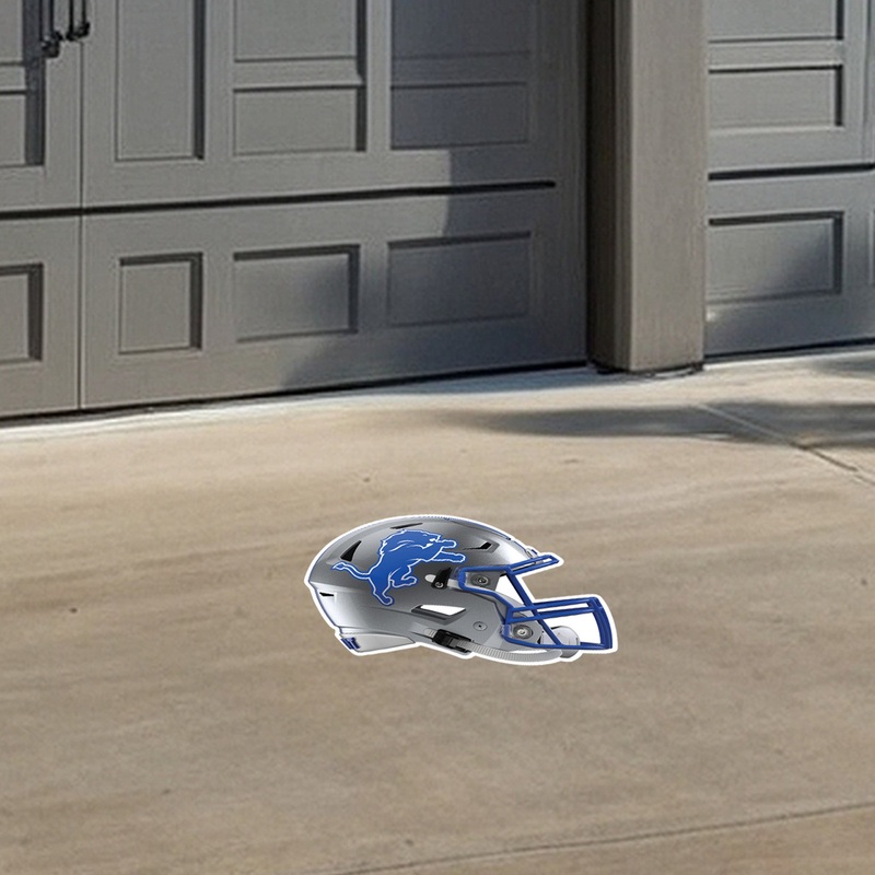 Detroit Lions – Helmet – Outdoor Floor Decal – Official NFL – Scratch Resistant Alumigraphics Grip #2