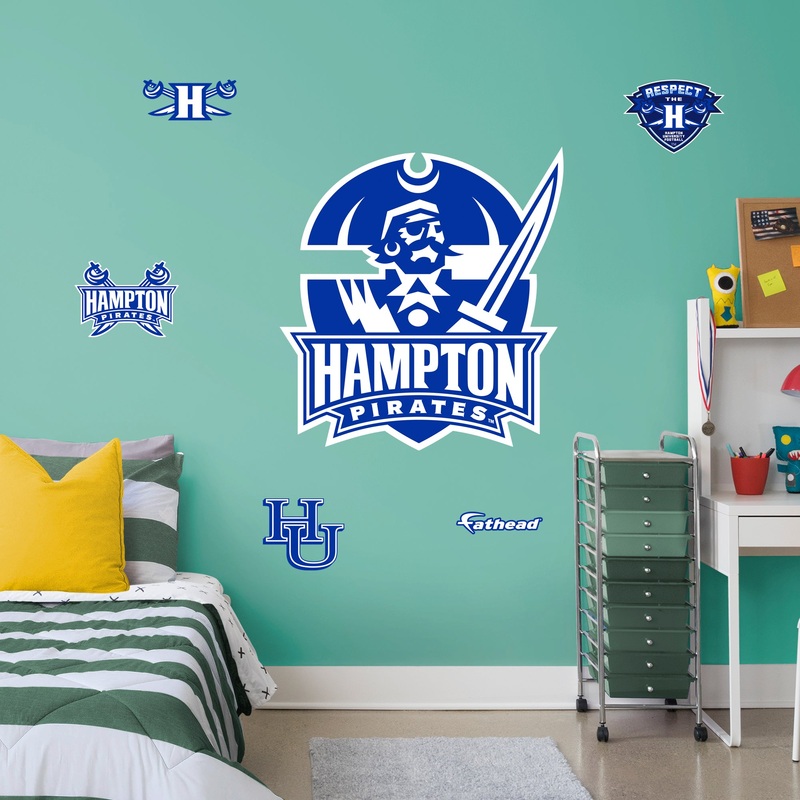 Hampton University – RealBig Collection – Official NCAA – Reusable Vinyl Wall Decals