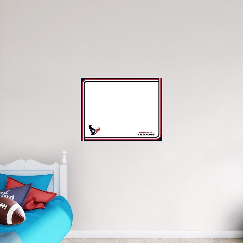 Houston Texans – Dry Erase Whiteboard – Official NFL – Reusable Vinyl Wall Decal