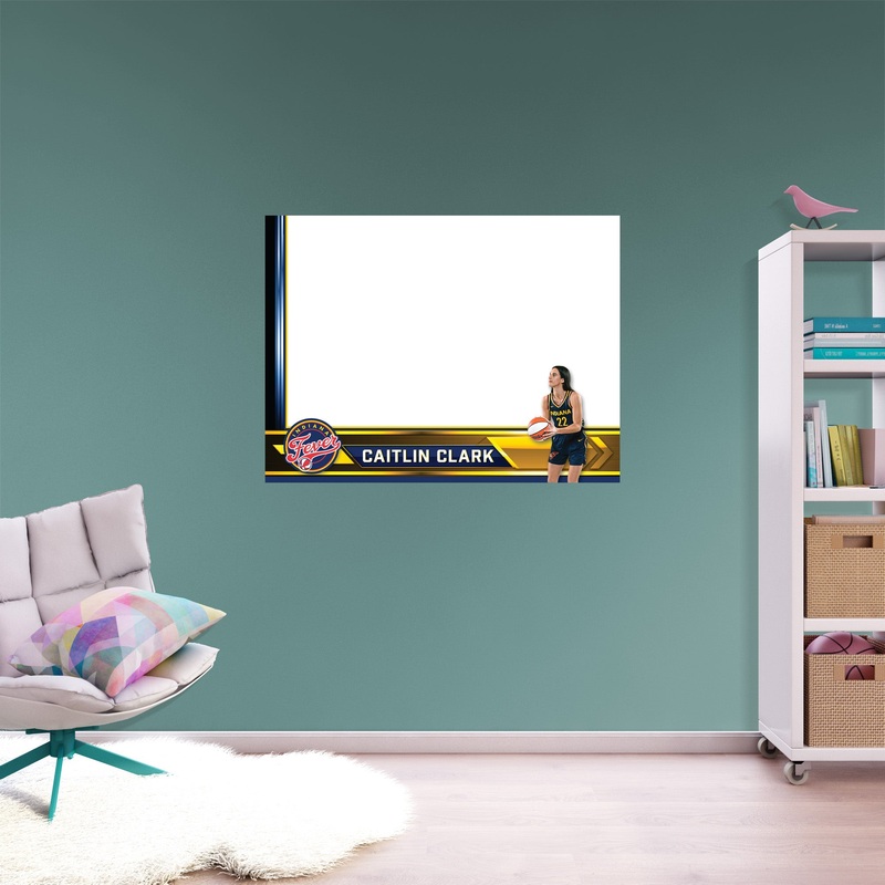Indiana Fever – Caitlin Clark – Dry Erase Whiteboard – Official WNBA – Reusable Vinyl Wall Decal