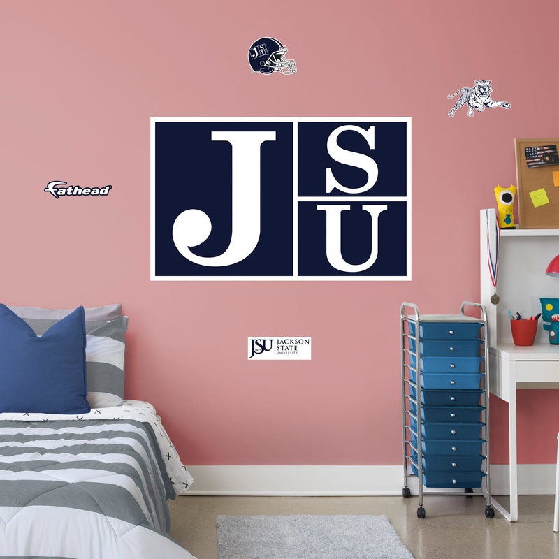 Jackson State University – RealBig Collection – Official NCAA – Reusable Vinyl Wall Decals