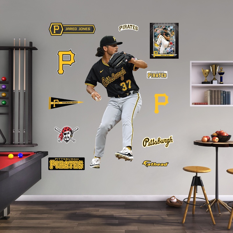 Jared Jones – RealBig Collection – Official MLB – Pittsburgh Pirates – Reusable Vinyl Wall Decals