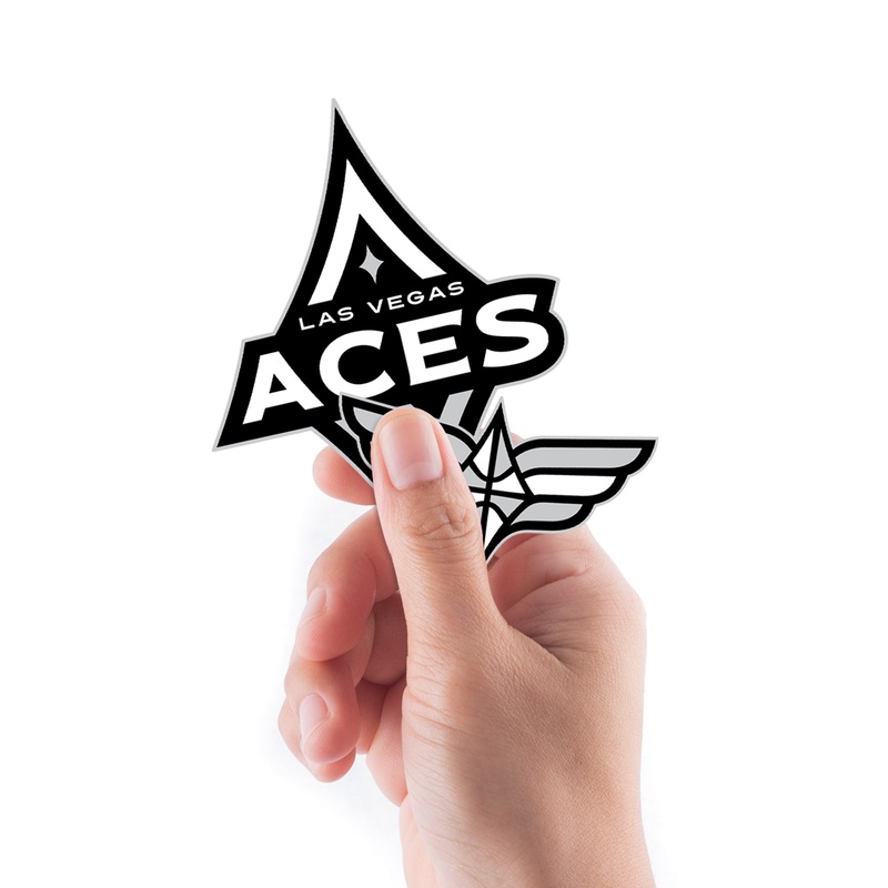 Las Vegas Aces – 5 Logo Minis (Mixed Sizes) – Official WNBA – Reusable Vinyl Decals