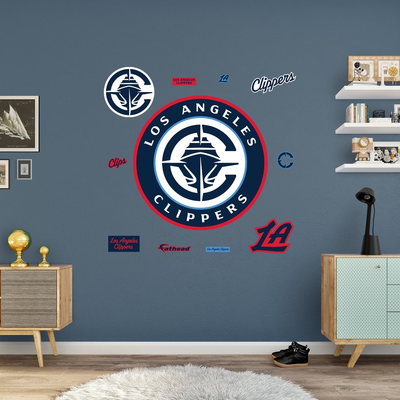 Los Angeles Clippers – RealBig Logo Collection – Official NBA – Reusable Vinyl Wall Decals