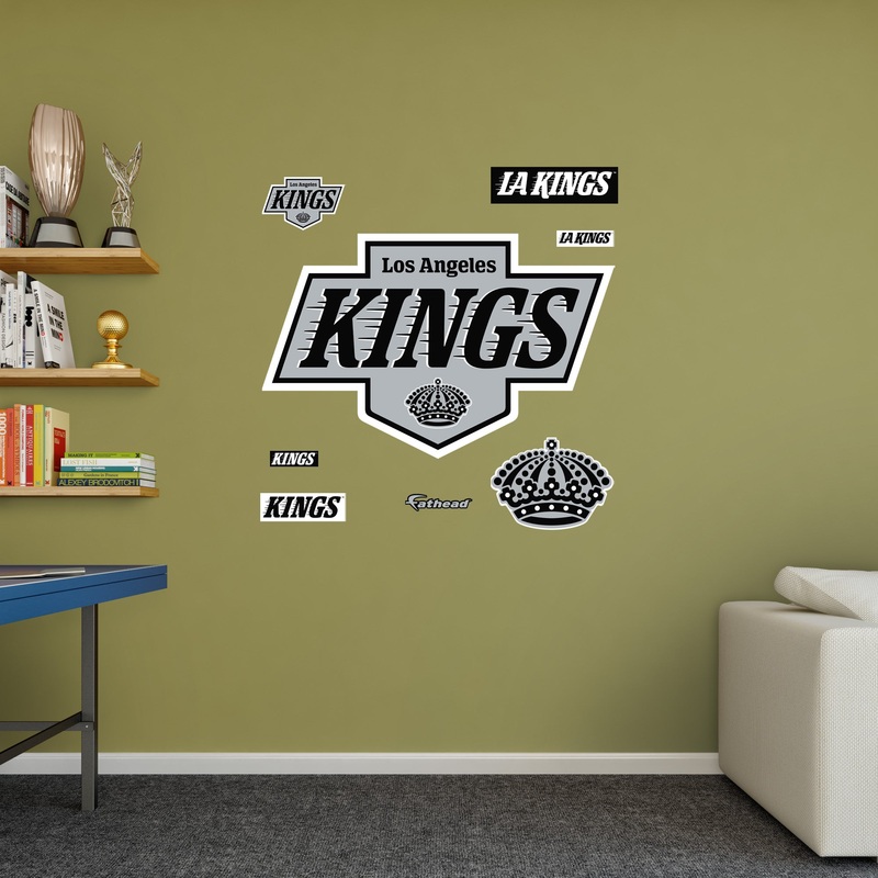 Los Angeles Kings – RealBig Logo Collection – Official NHL – Reusable Vinyl Wall Decals