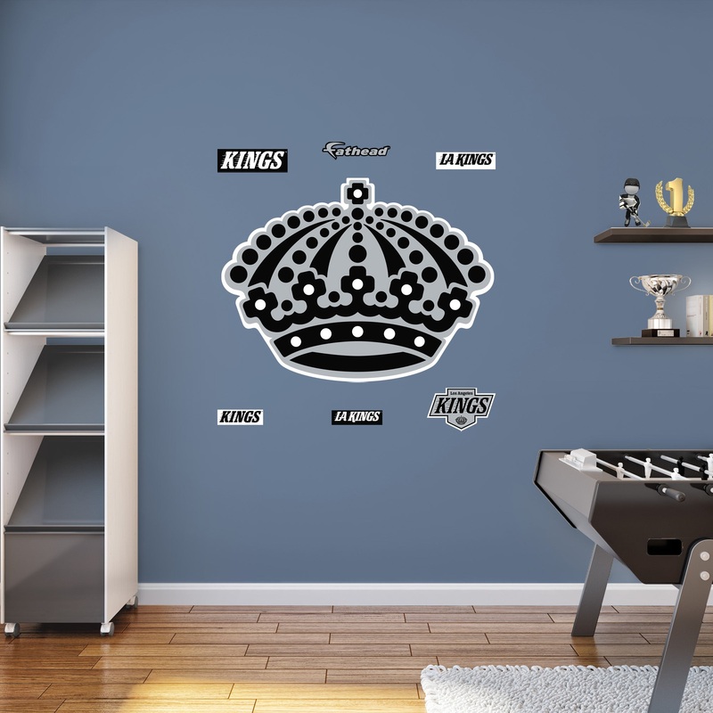 Los Angeles Kings – RealBig Secondary Logo Collection – Official NHL – Reusable Vinyl Wall Decals