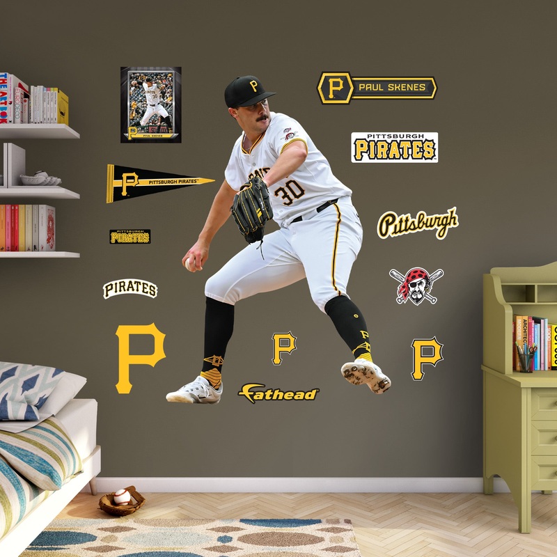 Paul Skenes – RealBig Collection – Official MLB – Pittsburgh Pirates – Reusable Vinyl Wall Decals