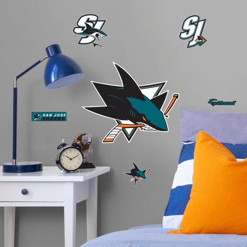 San Jose Sharks – RealBig Logo Collection – Official NHL – Reusable Vinyl Wall Decals #2