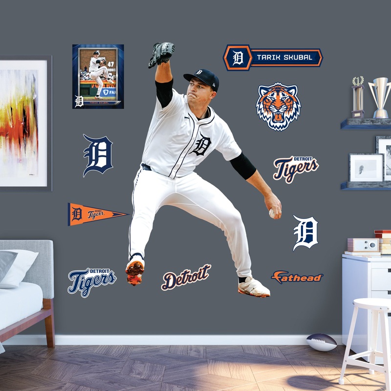Tarik Skubal – RealBig Collection – Official MLB – Detroit Tigers – Reusable Vinyl Wall Decals #1