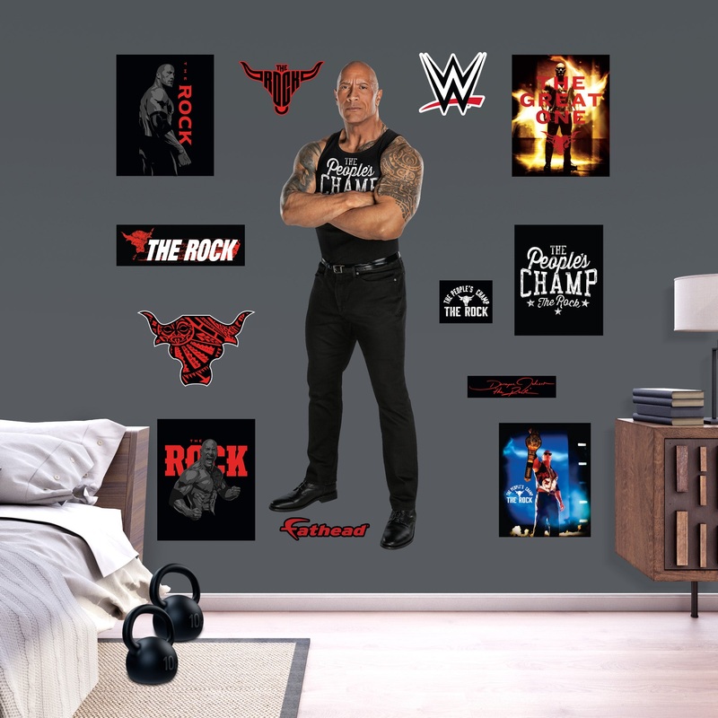The Rock – RealBig Collection – Official WWE – Reusable Vinyl Wall Decals #2