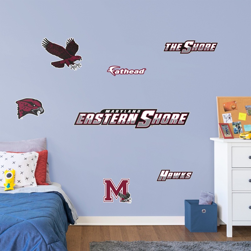 University of Maryland-Eastern Shore – RealBig Logo Collection – Official NCAA – Reusable Vinyl Wall Decals #1